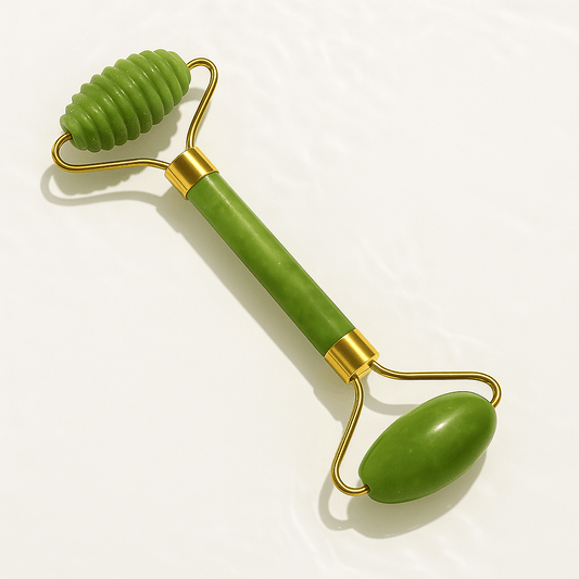 Rodillo Facial Jade con Piedra Guacha