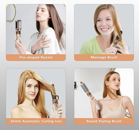 Set Multifuncional 8 en 1 para Cabello