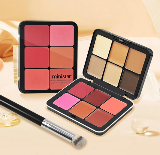 aleta de maquillaje en crema LSxia de 12 colores