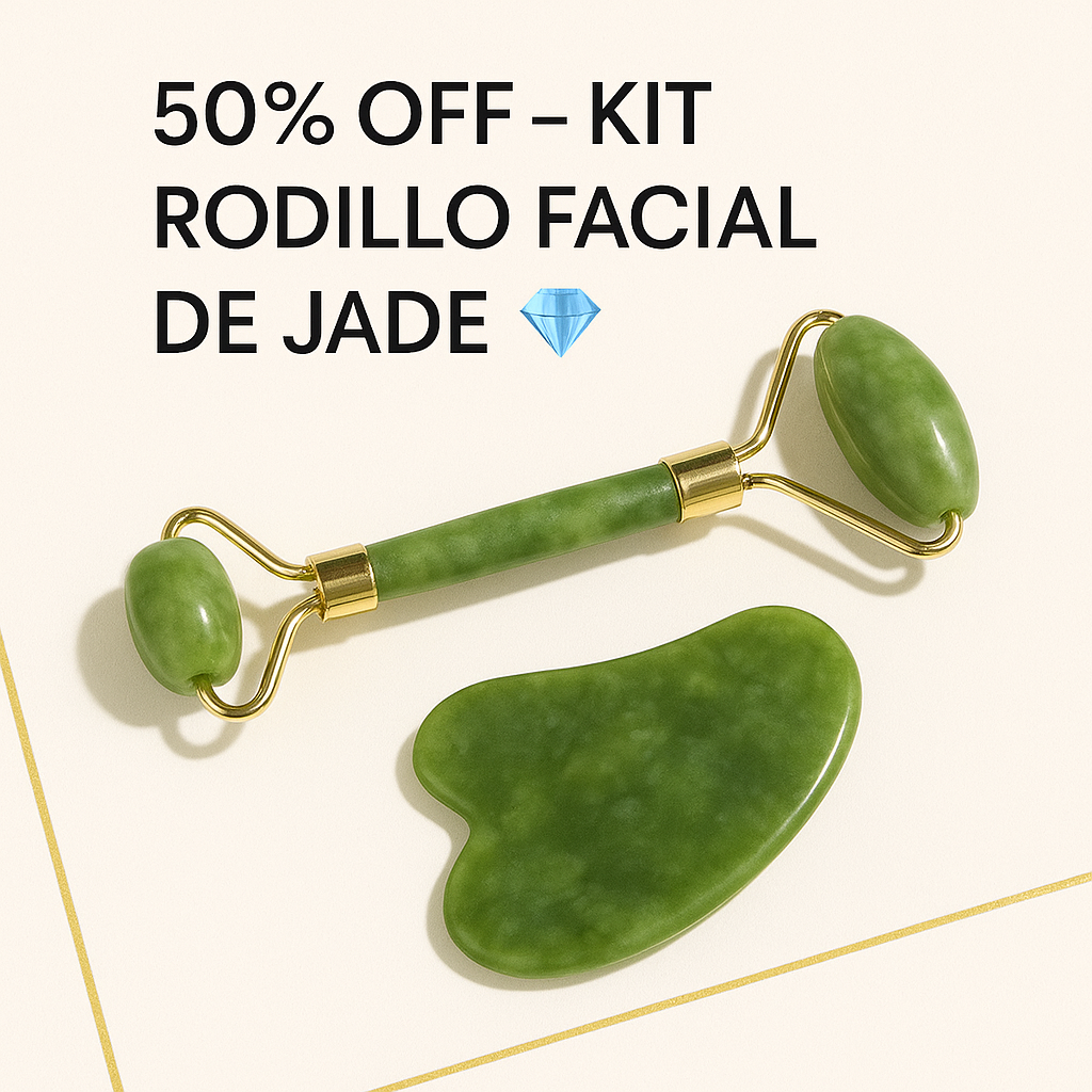 Rodillo Facial Jade + Guasha